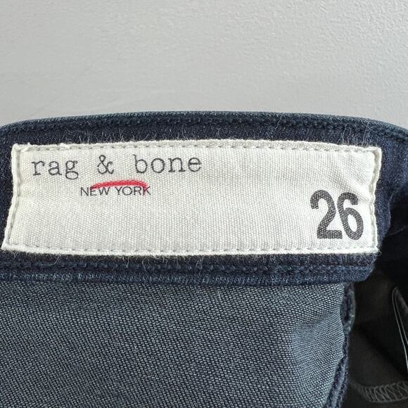 Rag & Bone Nina High Rise Skinny Jeans Blue Etta Cotton Blend Dark Denim Size 26 - Picture 6 of 8